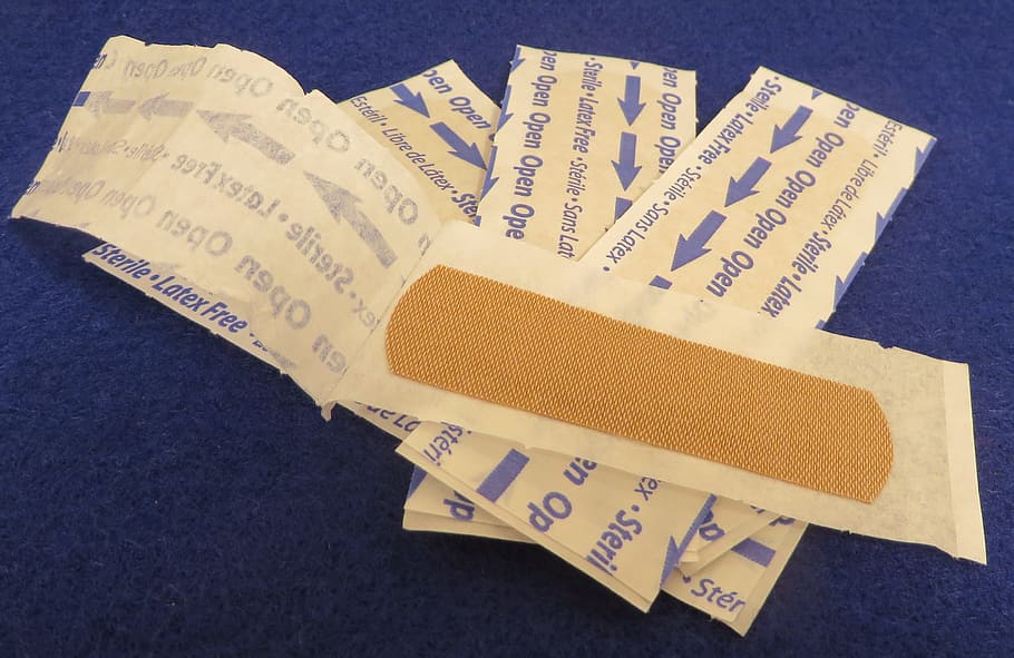 pile of band aids, bandages, wound care, medical, indoors, still life, HD wallpaper