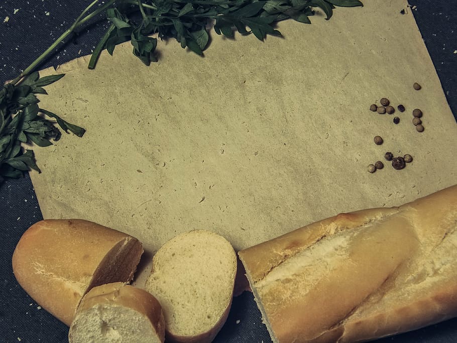 organic, paper, bread, food and drink, high angle view, freshness HD wallpaper