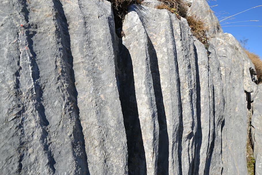 rock, stone, water, gutter, nature, time, granite, tree trunk HD wallpaper