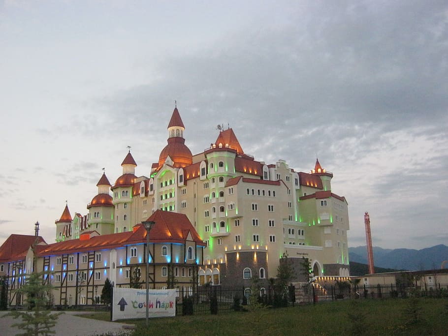 adler, sochi, hotel, building exterior, architecture, built structure HD wallpaper