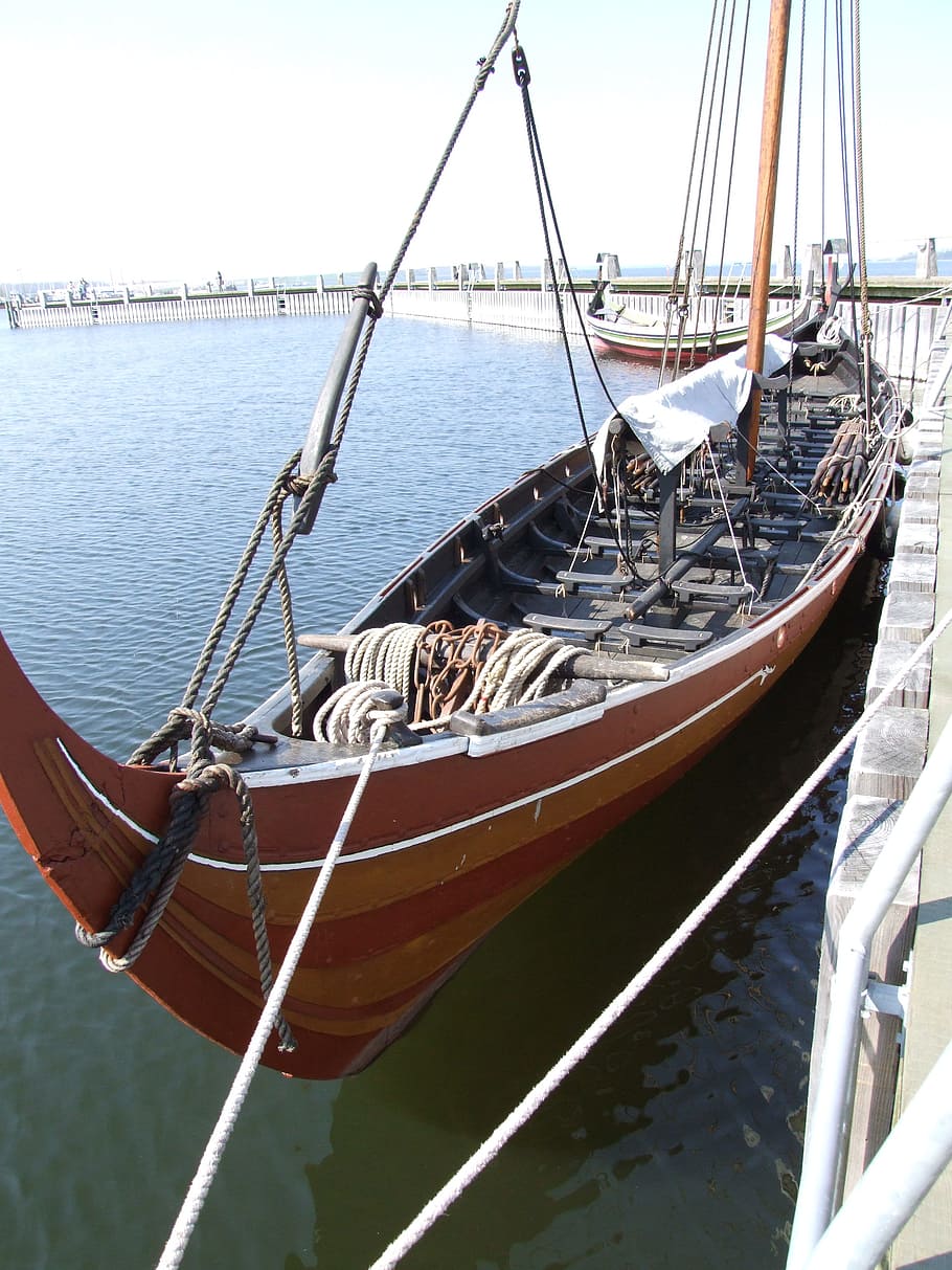 denmark, holidays, viking, ship, roskilde, nautical vessel HD wallpaper
