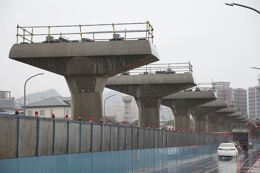 construction site, template, transportation, architecture, bridge HD wallpaper