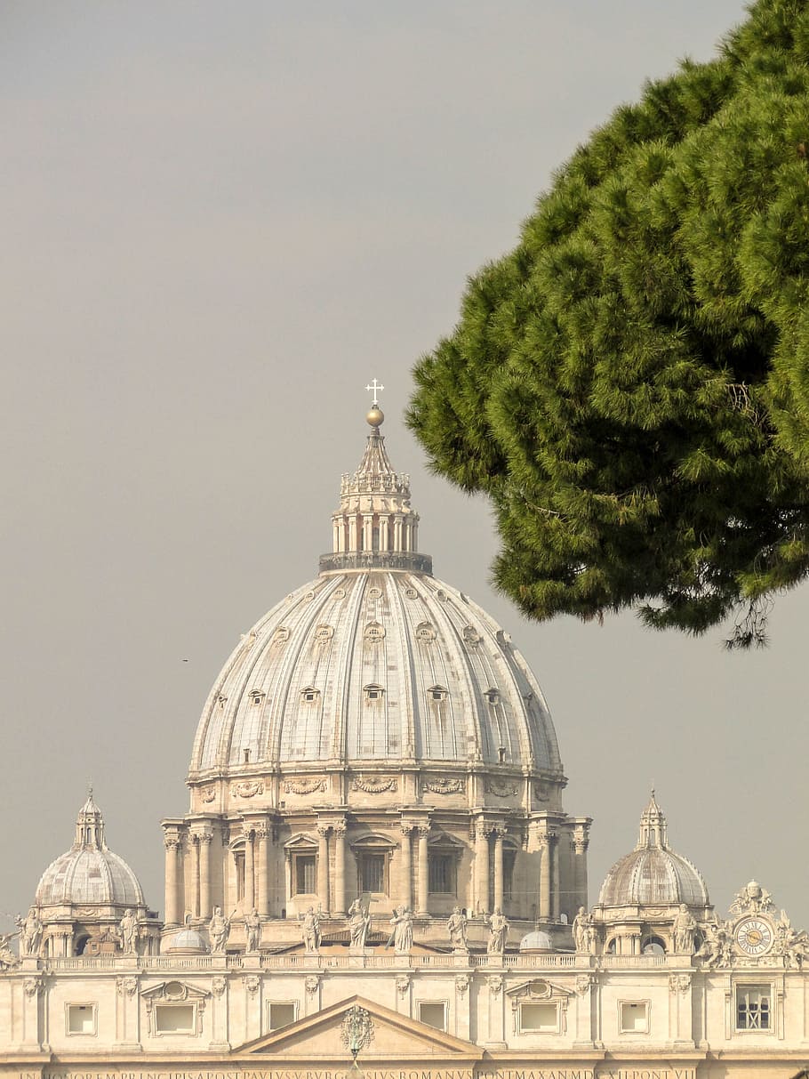 vatican, rome, catholic, st peter's basilica, church, st peter's square, HD wallpaper