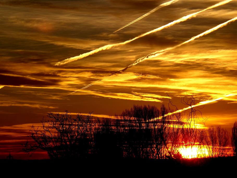 East, Sun, Cloud, Landscape, Sky, red, sunset, nature, outdoors HD wallpaper