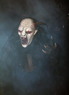 monster costume, the devil, corners, fear, mask, horror, terrible HD wallpaper