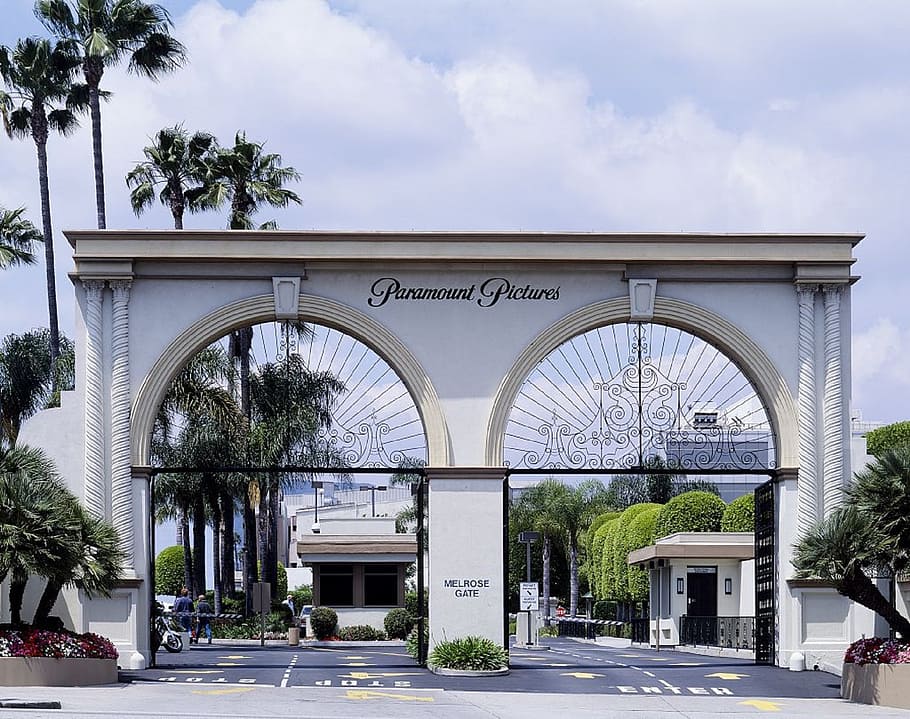 Paramount Pictures arc and gate, paramount studios, entrance, HD wallpaper