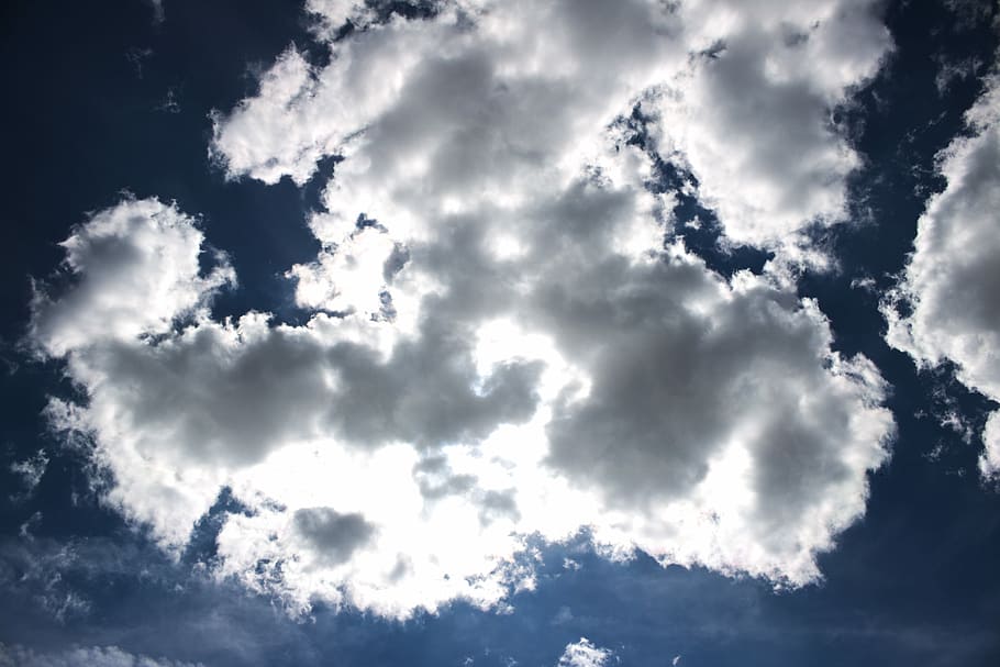 Sky, Cloud, White, Sun, Atmosphere, blue, nature, enormous HD wallpaper