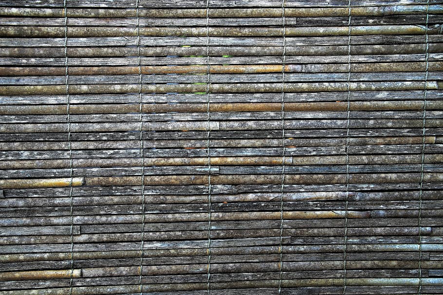 brown matchstick blinds, mata, braid, model, texture, bamboo HD wallpaper