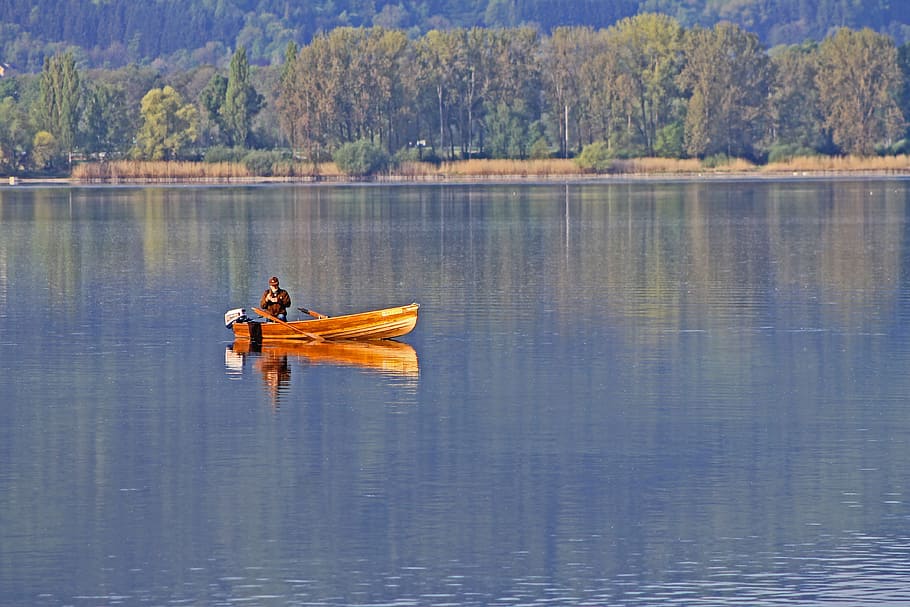 Boot, Lake, Rowing Boat, Lake Constance, water, landscape, nature HD wallpaper
