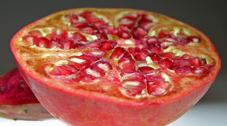 Pomegranate, Fruit, Disc, Frisch, Cut, food, red, slice, freshness HD wallpaper