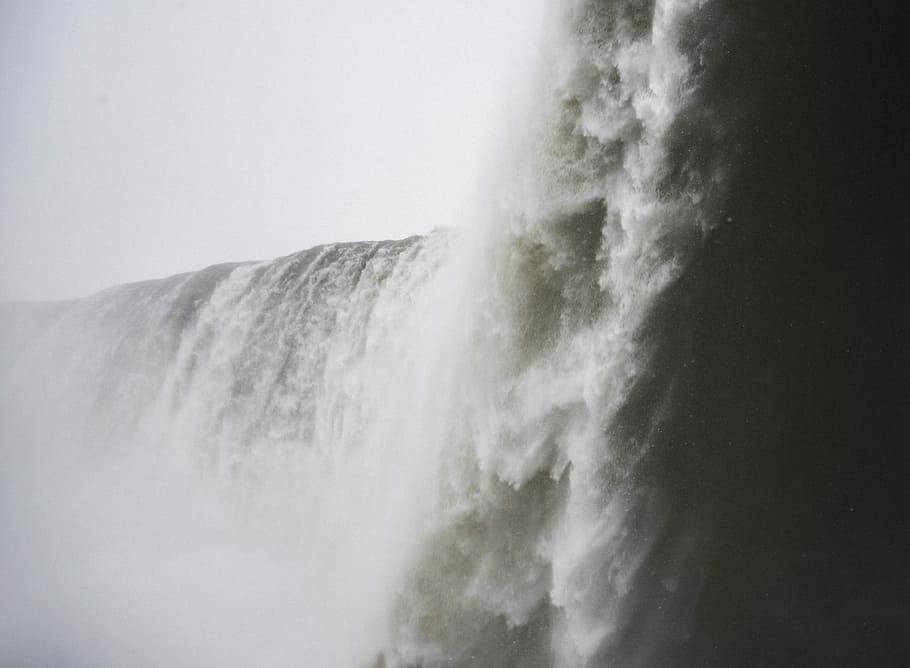 landscape photography of waterfalls, waterfalls scenery, flow HD wallpaper