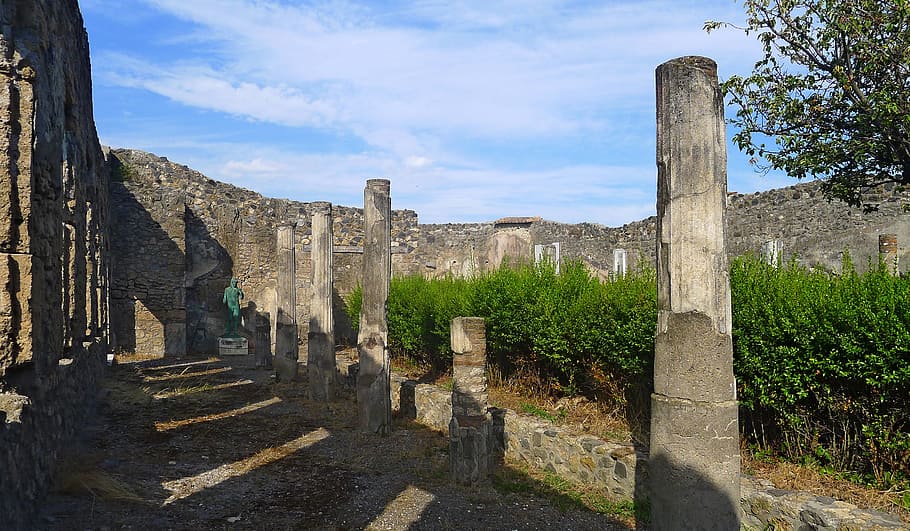 Pompeii, Excavations, Naples, Heritage, italy, campania, history, HD wallpaper