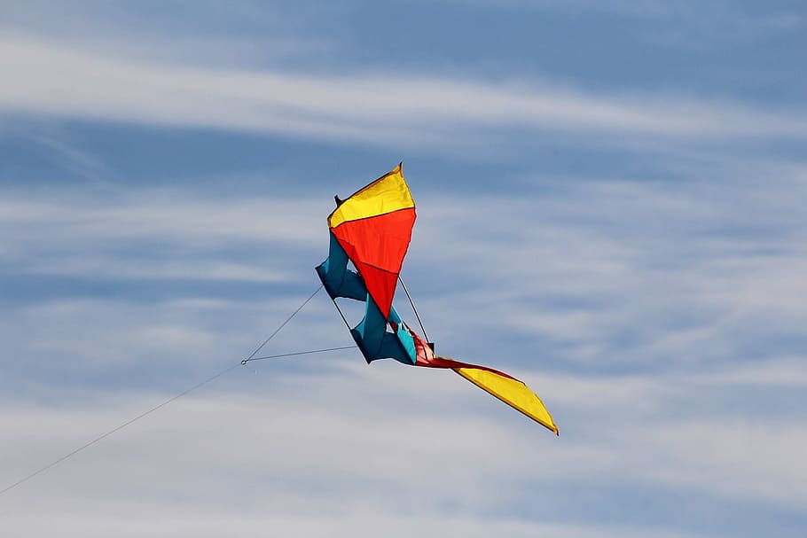 Fly, Dragon Rising, Clouds, dragons, sky, kites rise, wind HD wallpaper