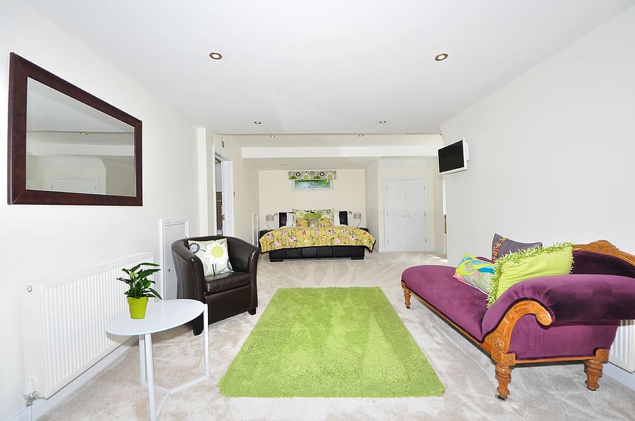 maron sofa, home, modern, furniture, luxury, contemporary, living, HD wallpaper