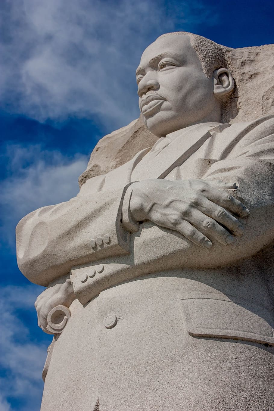 Martin Luther King, Jr. Memorial statue, monument, america, washington, HD wallpaper