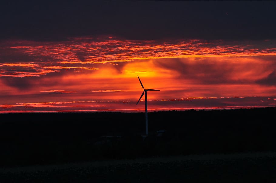 sky, clouds, windmill, turbine, wind Turbine, fuel and Power Generation HD wallpaper