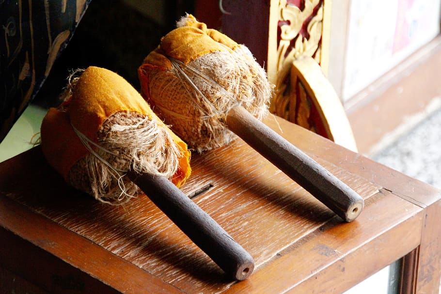 drum, sticks, bell, went, shrine, drummer, impact craftsman HD wallpaper