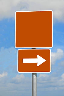 blank road sign, empty, space, background, isolated, post, information HD wallpaper