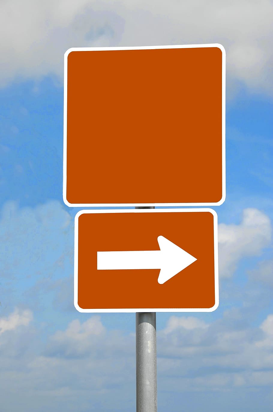 blank road sign, empty, space, background, isolated, post, information HD wallpaper