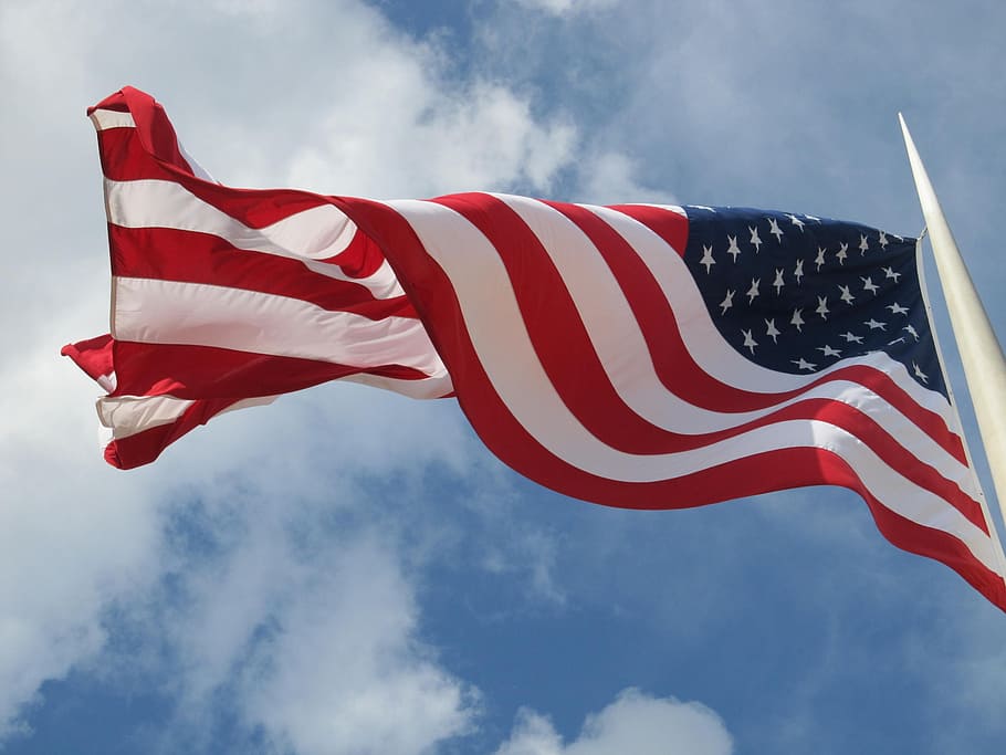 U.S. flag, patriotism, united states, patriotic, waving, old glory, HD wallpaper