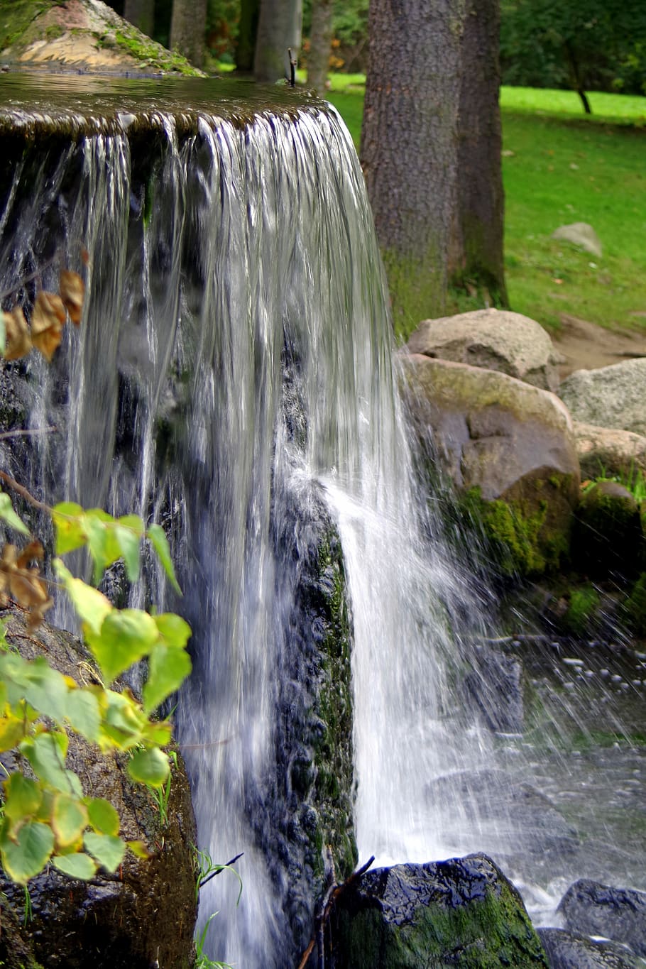 waterfall, source, stream, the stones, river, torrent, the brook HD wallpaper