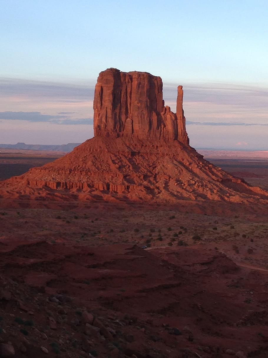 monument valley, usa, kayenta, red, wild west, sunset, utah, HD wallpaper