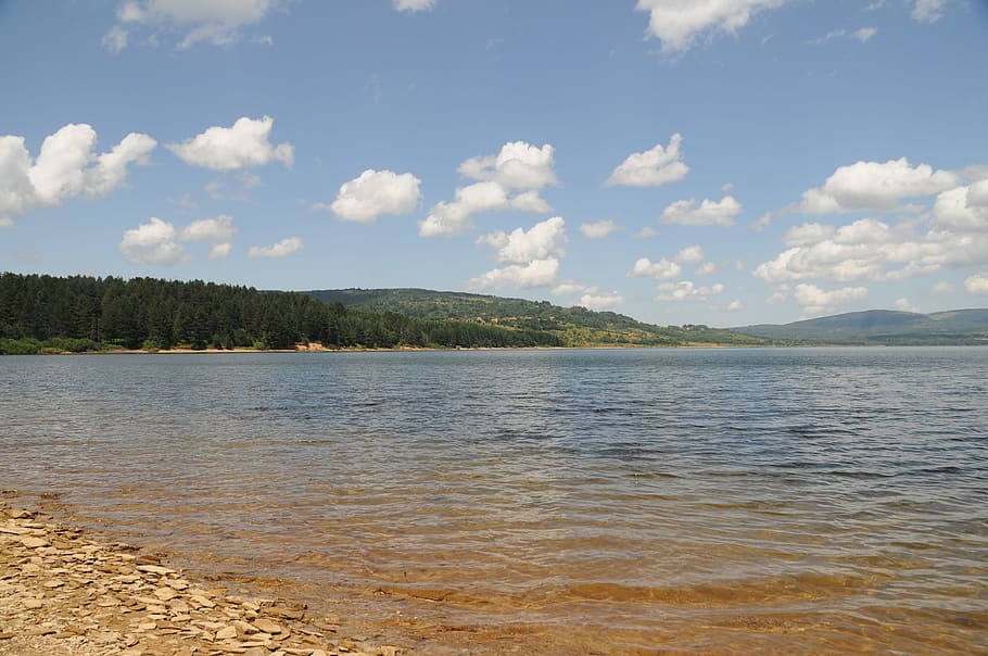 Landscape, Lake, Tranquil, Beach, Sky, water, wave, coast, coastal HD wallpaper