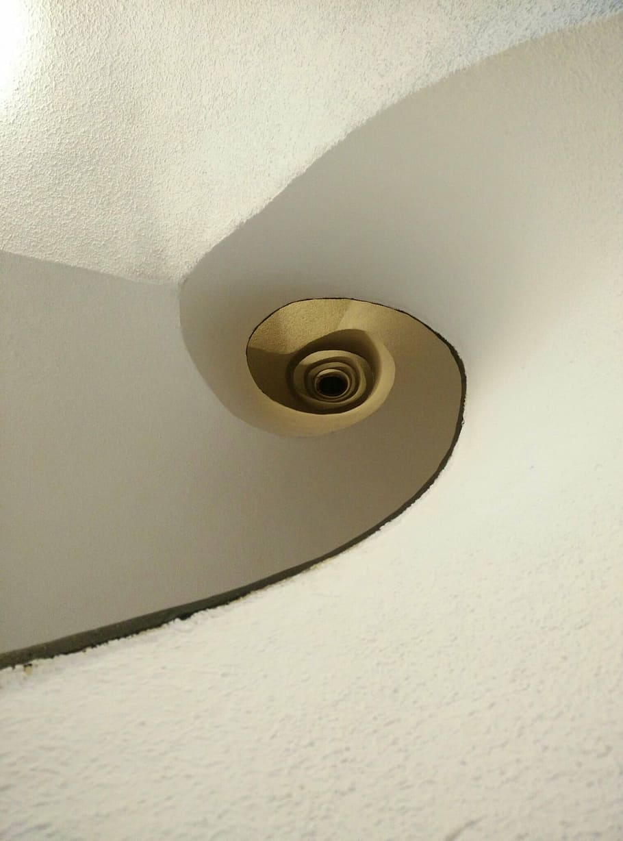 ladder, spiral, architecture, construction, indoors, electricity HD wallpaper