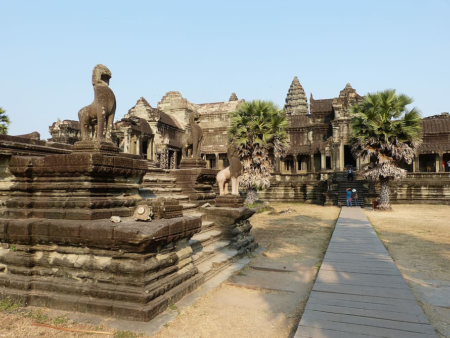 Cambodia, Angkor, Temple, Complex, temple complex, angkor wat, HD wallpaper