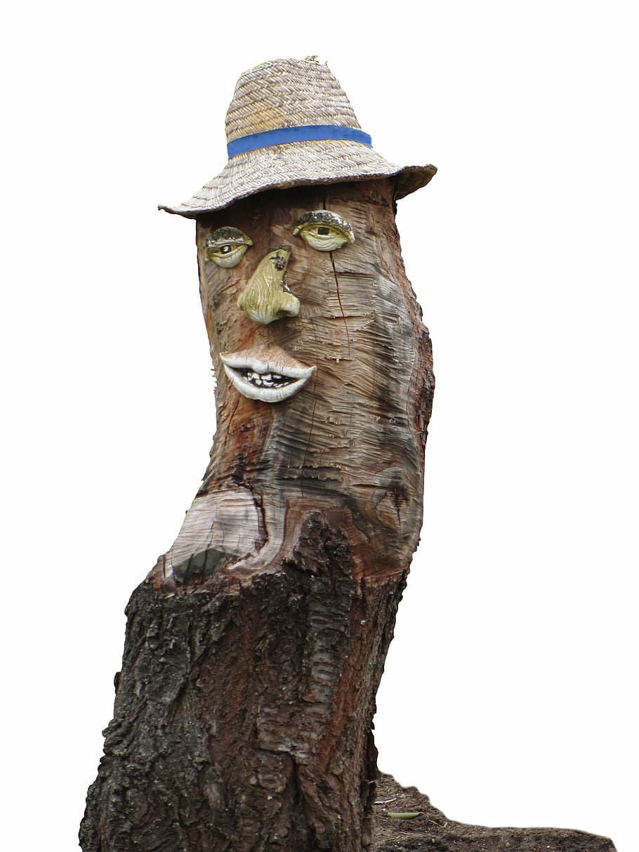 Tree Stump, Forest, Human, forest human, sawed off, log, figure HD wallpaper