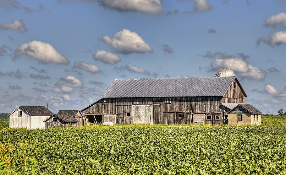 barn, rustic, barns, ohio, digital art, rural, scenic, country HD wallpaper