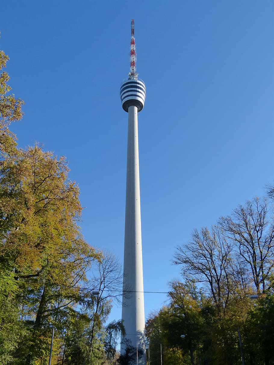 Stuttgart, Tv Tower, Architecture, radio tower, building, high HD wallpaper
