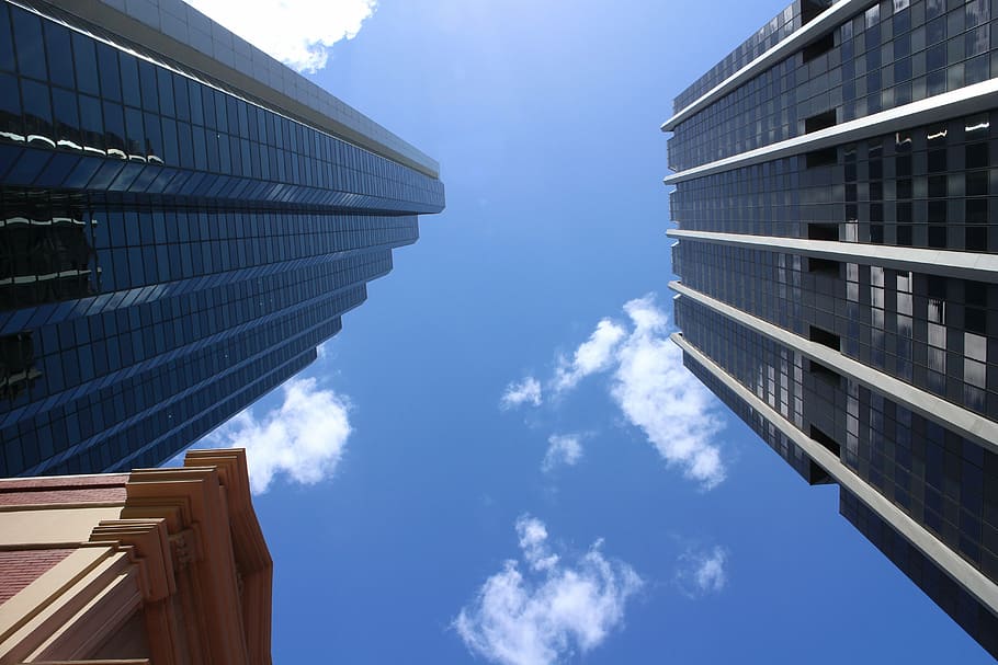 skyscraper, city, building, architecture, exterior, high, built structure HD wallpaper