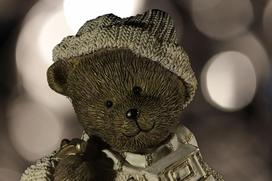 Decoration, Figure, decorative, cropping, bear, one animal HD wallpaper