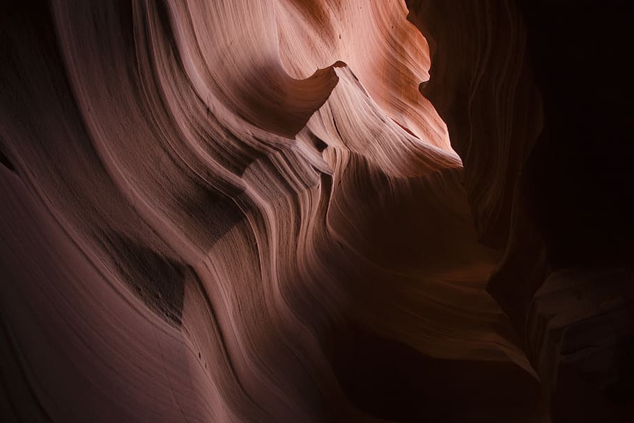 Antelope Canyon, untitled, sandstone, orange, shadow, rock, southwest HD wallpaper