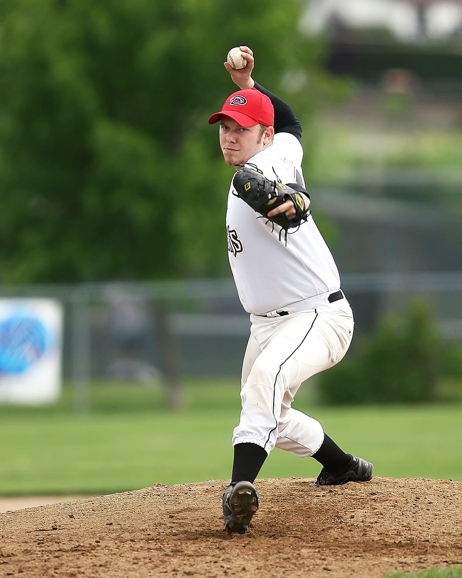 Baseball, Player, Game, Pitcher, pitcher's mound, sport, field HD wallpaper