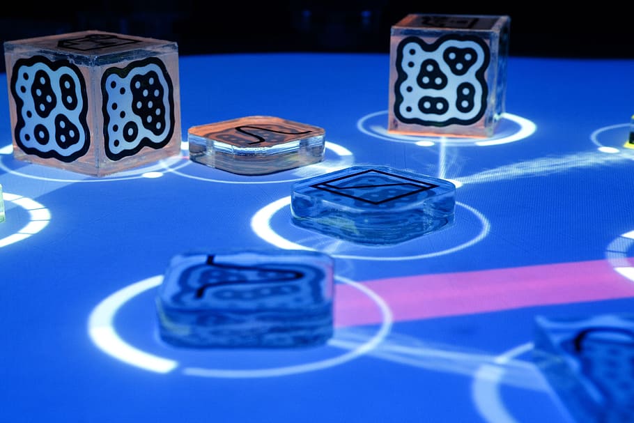 game, play game, dices, gamble, blue, table, indoors, no people HD wallpaper