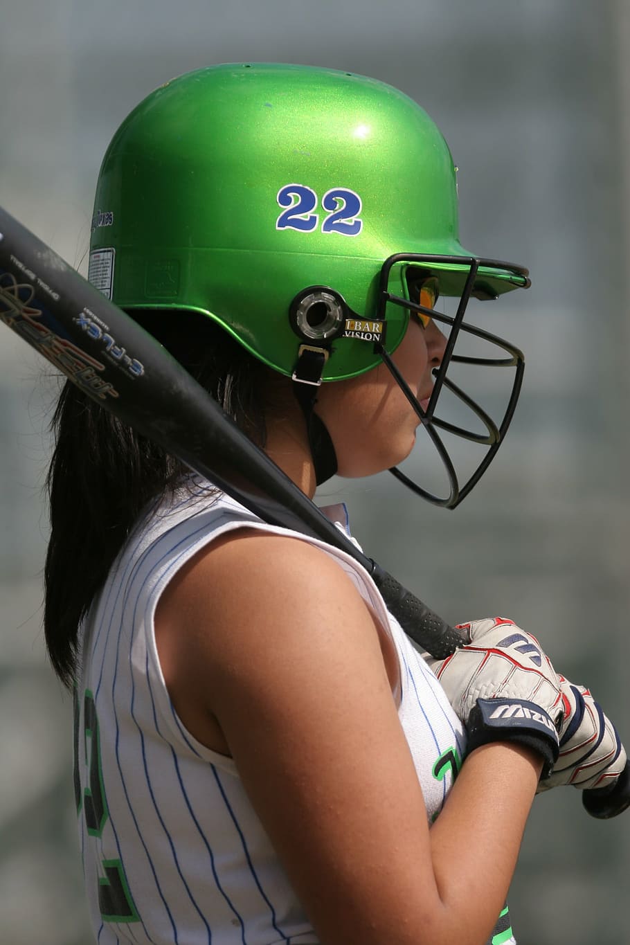 softball, player, female, game, bat, helmet, athlete, sport HD wallpaper