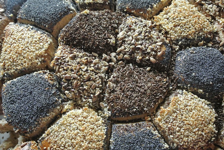 bread, roll, food, eat, arouse, breakfast, baked goods, crispy HD wallpaper