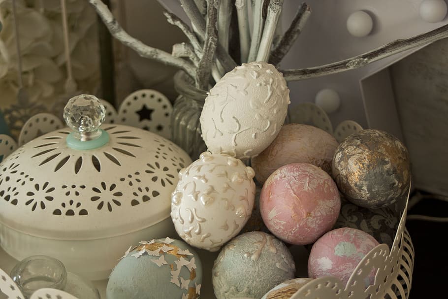 eating, color, easter, basket, easter eggs, decoration, spring HD wallpaper