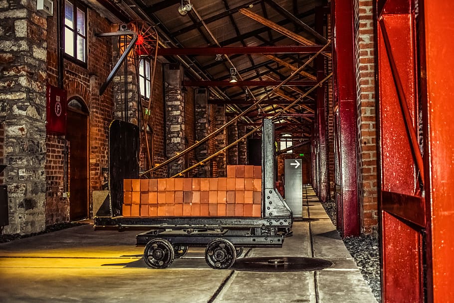 old factory, industrial, building, brick factory, restoration, HD wallpaper