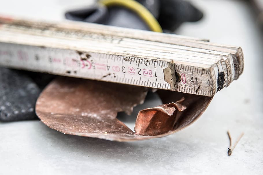 Tool, Folding, Rule, Craft, Tape Measure, folding rule, copper sheet HD wallpaper