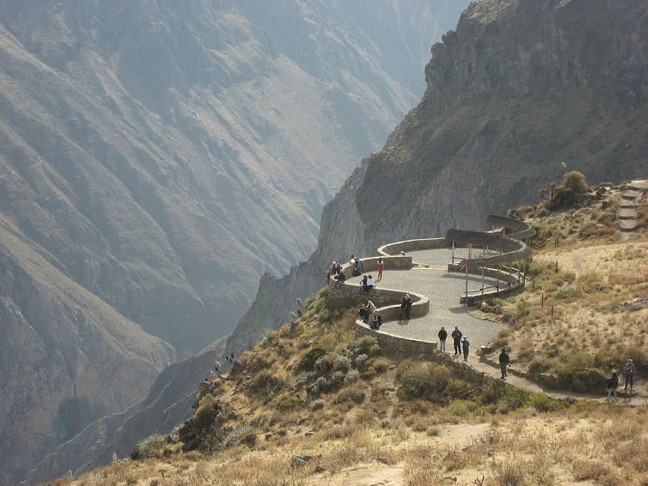 Gorge, Peru, Colca Canyon, mountain, nature, landscape, outdoors HD wallpaper
