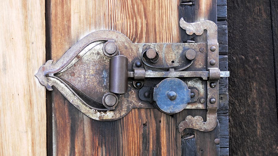 old, wood, close, castle, antique, door, metal, entrance, wood - material HD wallpaper