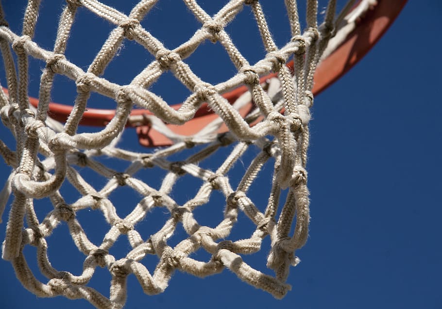 Online crop | HD wallpaper: basketball, hoop, net, no filter, game