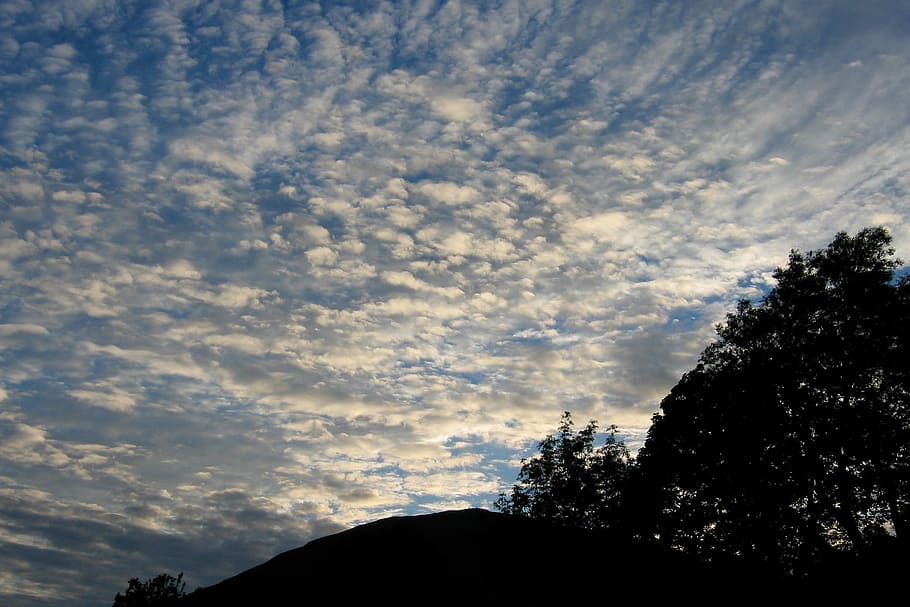 Clouds, Nature, scottish sky, scotland, scenery, silhouette HD wallpaper