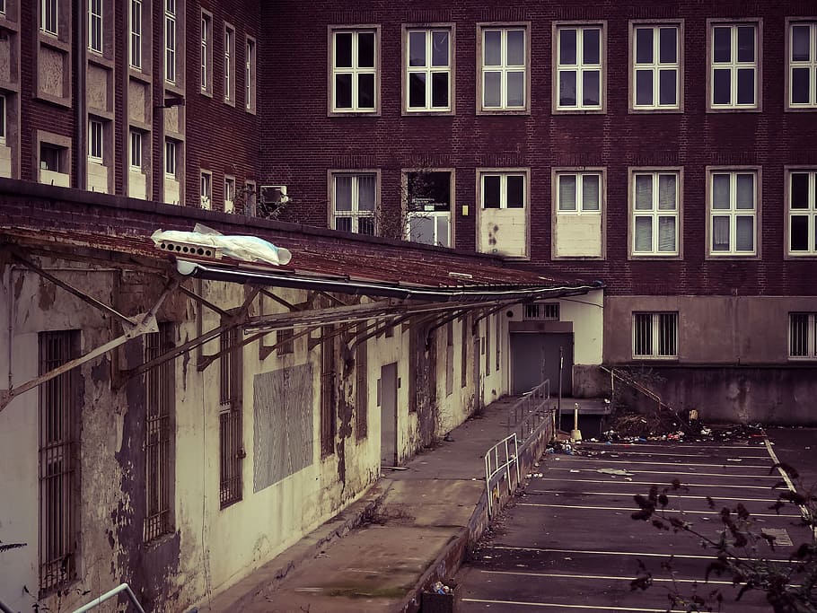 building, old, old building, architecture, facade, leave, decay HD wallpaper