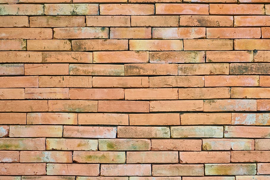 pile of brown concrete bricks, wall, building, architecture HD wallpaper
