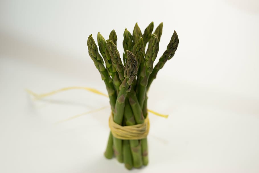 bunch of green plants, asparagus, bundle, vegetable, food, fresh HD wallpaper