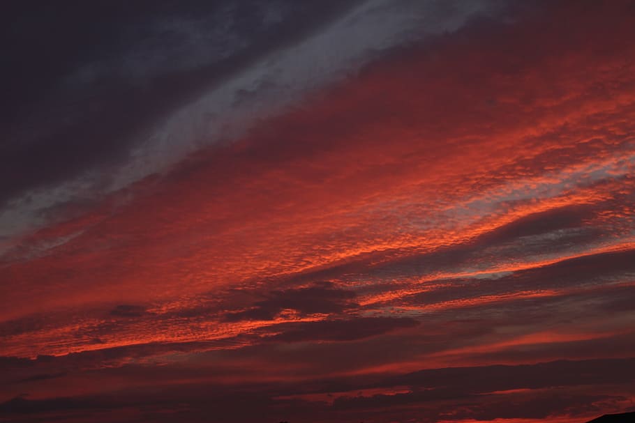 Sky, Sunset, Sunrise, Dusk, Dawn, red, morning, evening, cloudscape HD wallpaper